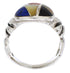 Multicolor Inlay Sterling Silver Southwest Ring Size 5-3/4 TX40049